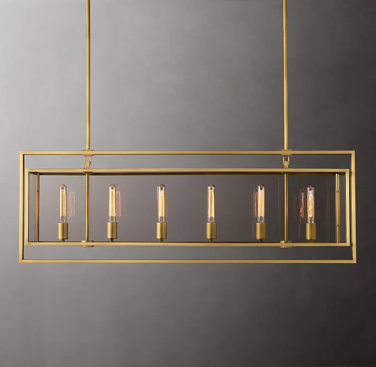 Beckmans Rectangular Chandelier 54" Vjlight