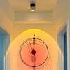 Sunset Lamp Ceiling Spotlgiht Lighting Surface Mount Entryway Photo Painting Wall Sconces Angle Adjustable Red Halo Rotatable Ceiling Lamps for Bedroom Living Room Decor