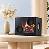 New Bluetooth speaker D35 home wireless speaker suspended mini subwoofer transparent display lyrics desktop