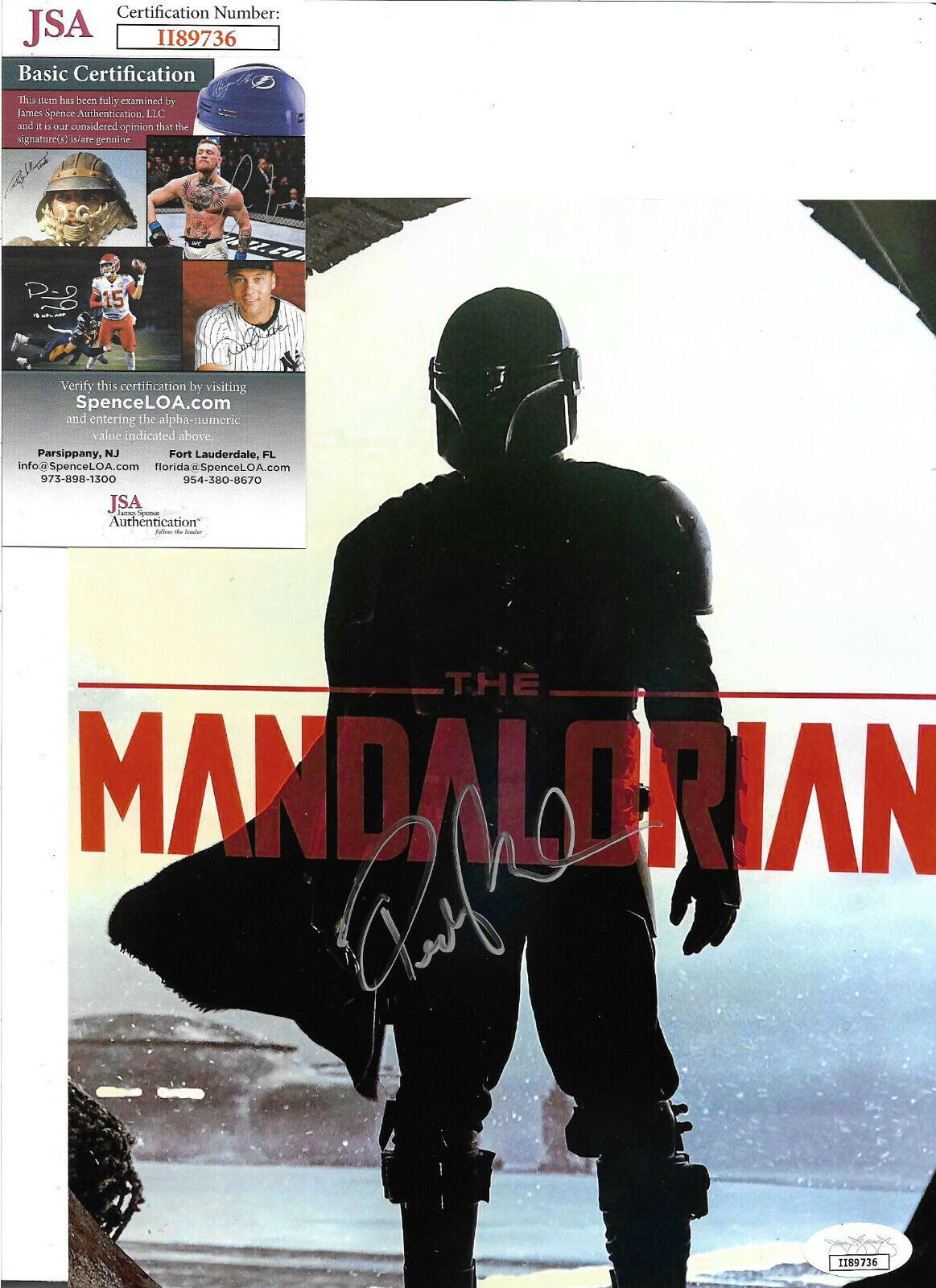 Pedro Pascal Authentic Signed 8x10 Photo Poster painting Autograph, The Mandalorian, JSA COA