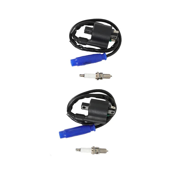 SEBLAFF 2 Pack Ignition Coil Spark Plug & Cap 21121-0721 21121-0725 21121-0039 21130-1071 Replacement for Brute Force 750 KVF750 4x4i 2008-2022