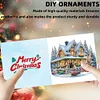 (US Only)6PCS DIY Diamond Art Greeting Cards Xmas House Congratulations Thank You Cards