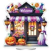 Acrylic Halloween Theme Table Top Diamond Painting Ornament Kits (Welcome)