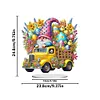Acrylic Special Shape Easter Gnome Car Diamond Painting Desktop Decoration
