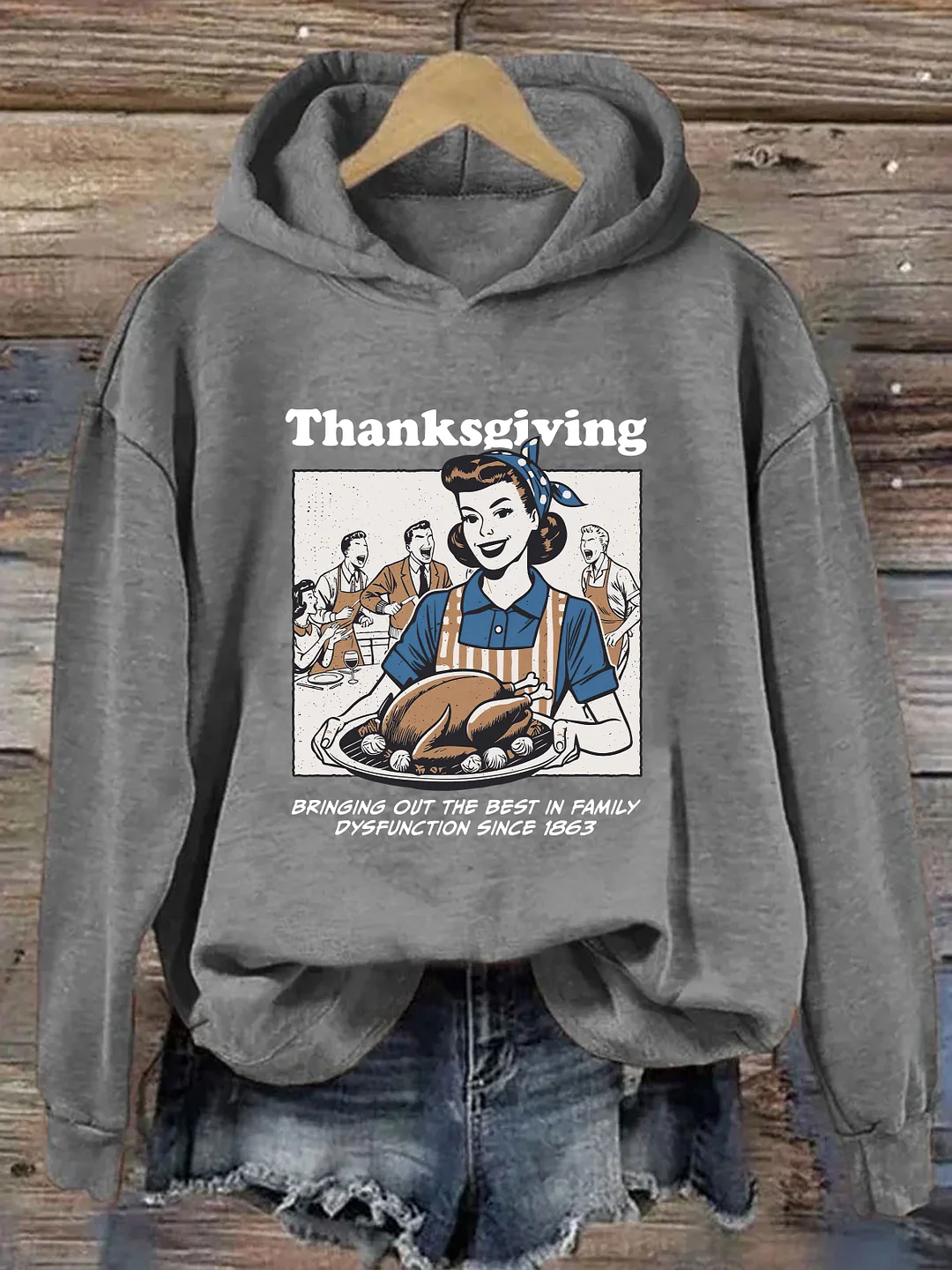 Vintage Thanksgiving Hoodie