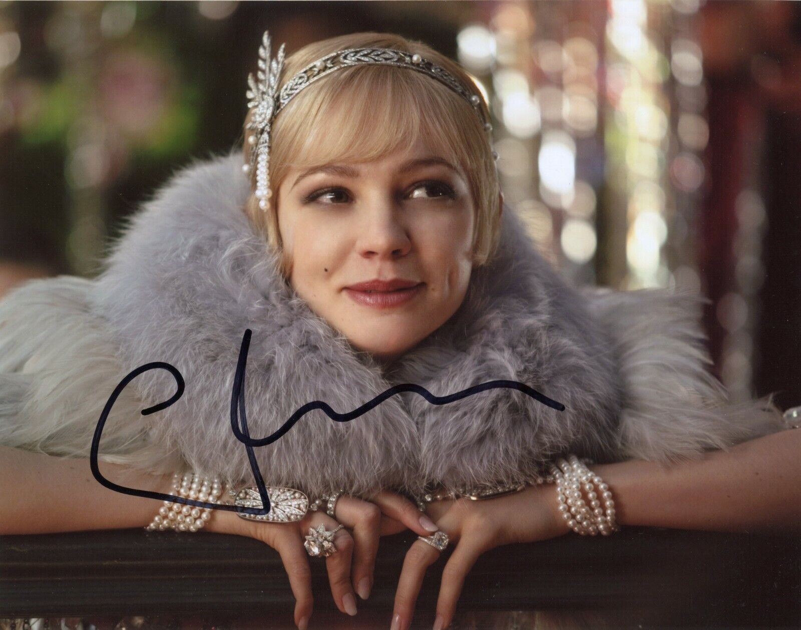 ~~ CAREY MULLIGAN Authentic Hand-Signed THE GREAT GATSBY