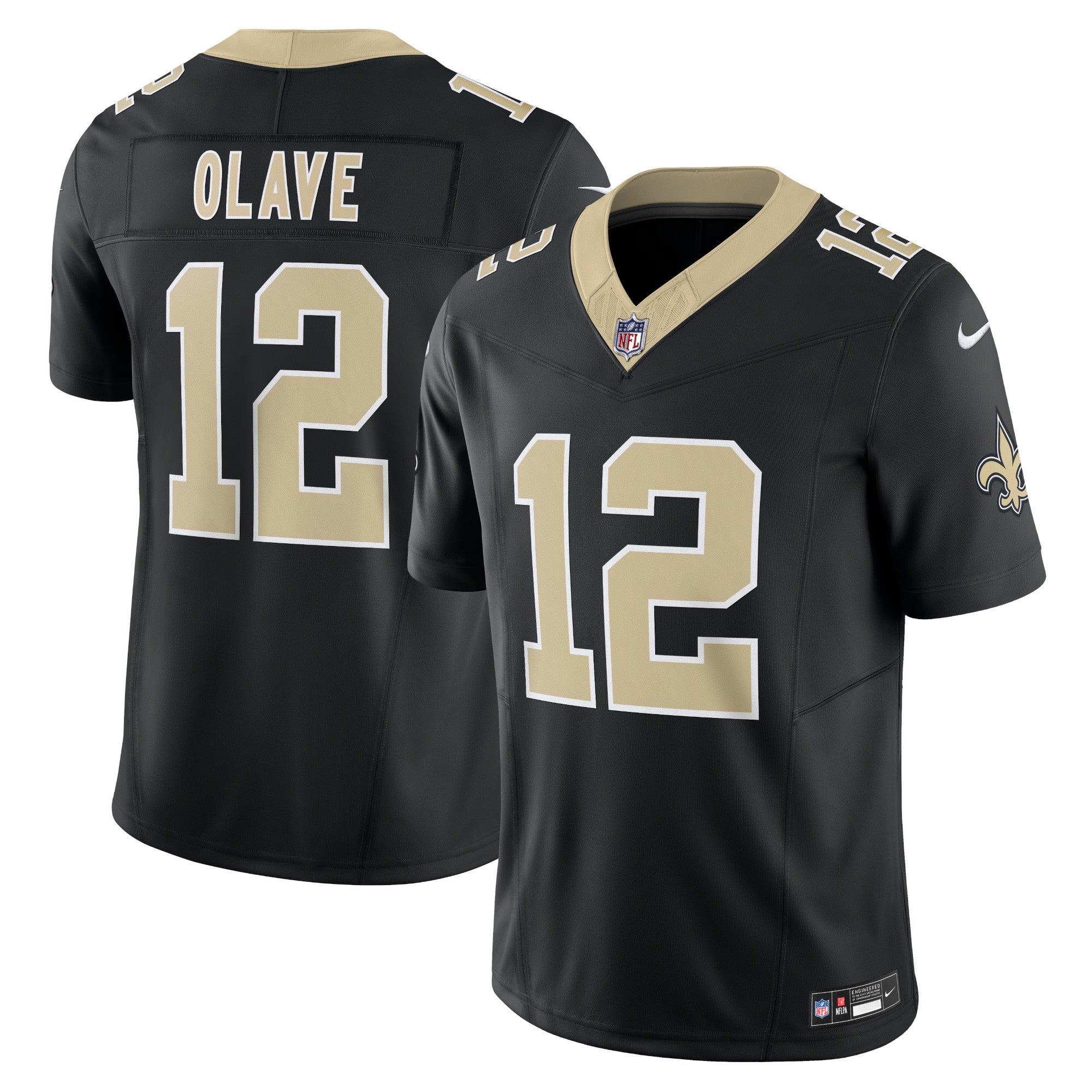 Chris Olave New Orleans Saints Nike Vapor F.U.S.E. Limited Jersey - Black mysite