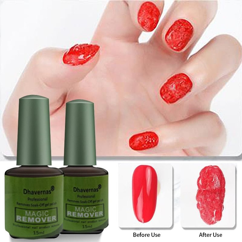 15ml Nail Gel Magic Remover Gel Soak off Remover Gel Nail Polish Acrylic Clean Degreaser For Nail Art Gel Polish Remove Tool