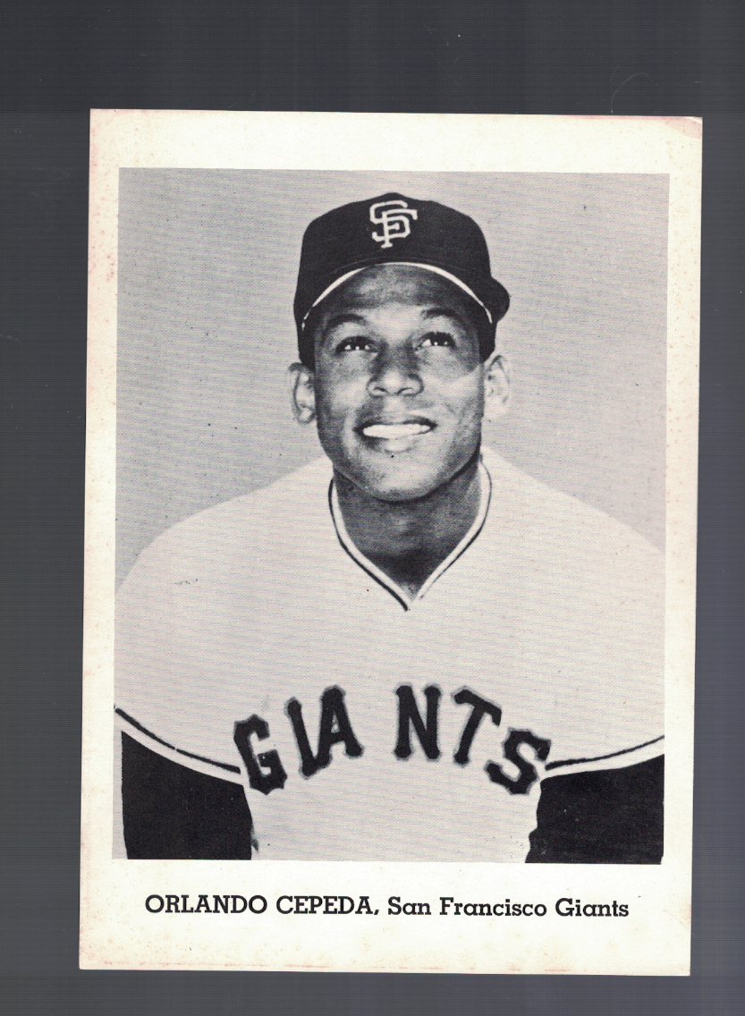 Orlando Cepeda 1960's San Francisco Giants 5x7 Picture Pack Photo Poster painting