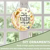 Diamond Painting Acrylic Single-Sided Drill Praying Angel Faith Sign Pendant for Home Decor