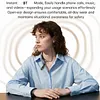 BT 5.4 Lapel-Clip Neckband Earbuds Rechargeable Sound Amplifiers Headphones Lightweigth Hearing Aids Earphones for Sport/Cycling/Travel/Live Streaming/Sleep