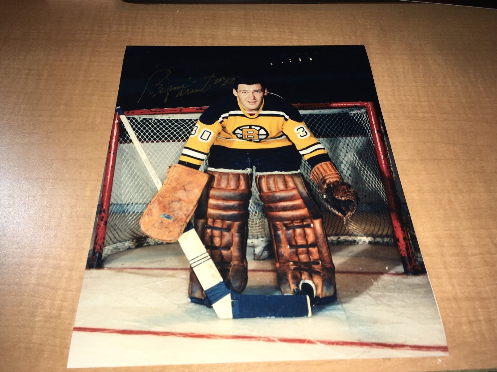 Bernie Parent Boston Bruins Signed 8 x 10