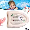 Inflatable Kickboard with Handles Summer Surfing Board Children Water  (Bear)