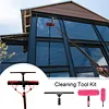 [US Local Warehouse] 11pcs Extended Window Cleaning Kit Easy To Use Telescopic Water Supply Brush Kit
