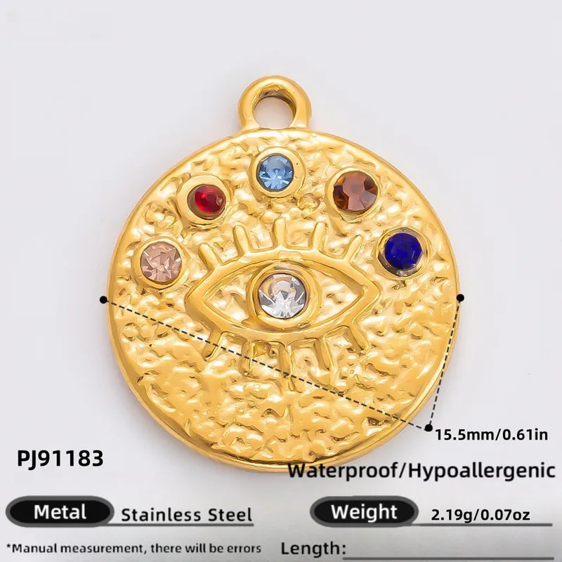 1 Piece 11.1*11.2MM 15.7*17MM 304 Stainless Steel Heart Shape Pendant Chain Jewelry Accessories