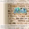 (US Local)Marine Animal DIY Diamond Painting Hanging Hook No Hole Punching Wall Decoration