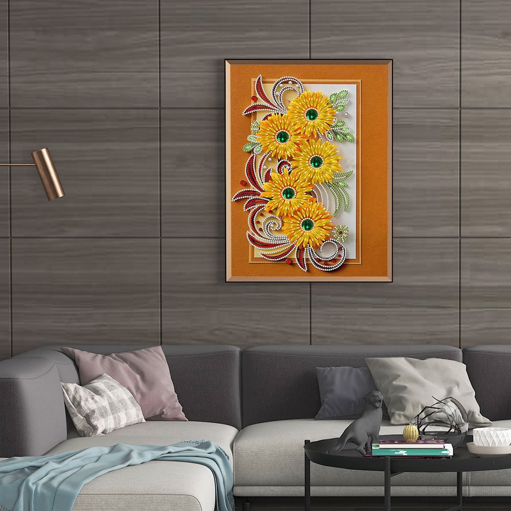 Crystal Rhinestone Diamond Painting Quilling Flower