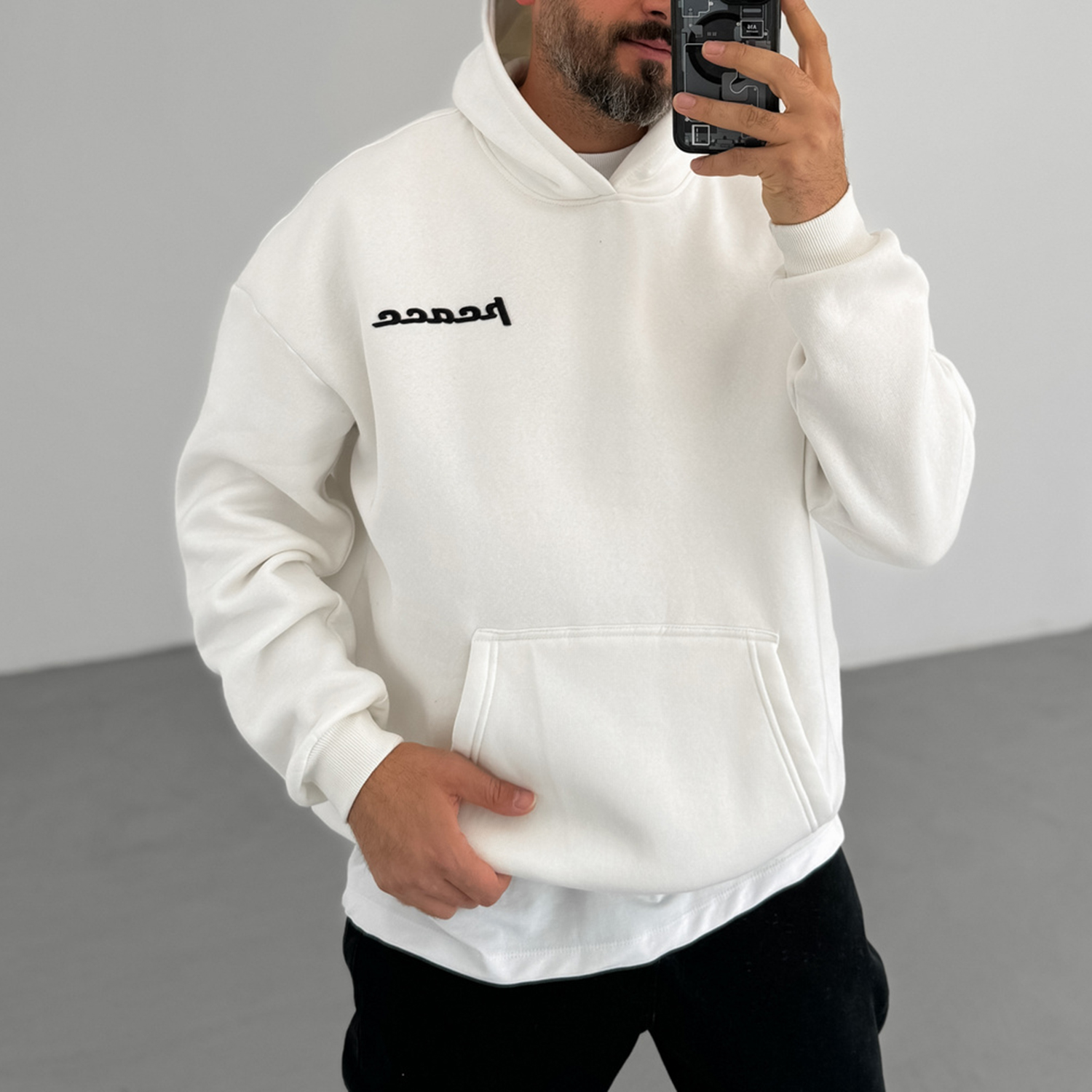 Ethnic Design Casual Oversized Hoodie