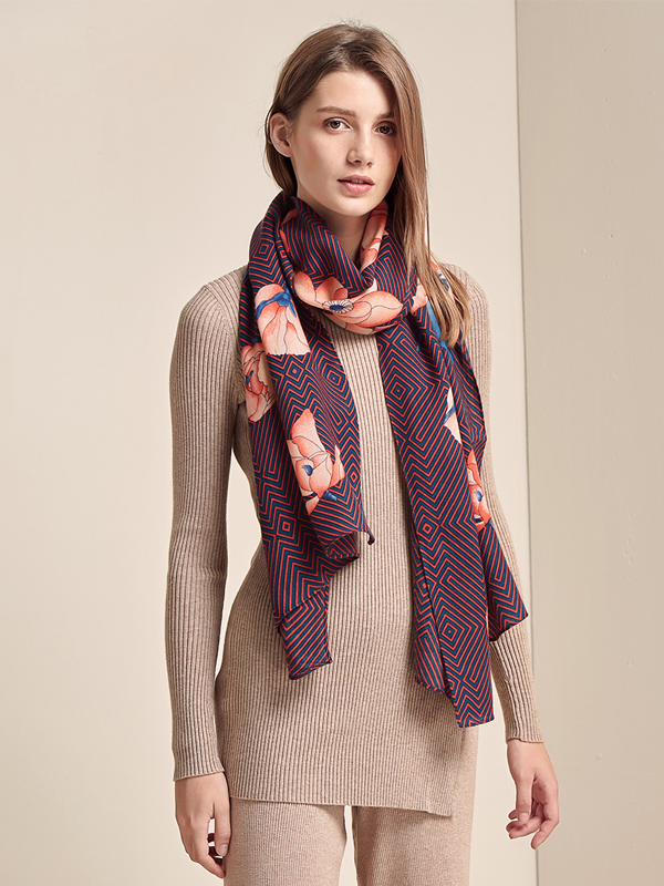 Wool Scarf For Women In Autumn And Winter REAL SILK LIFE