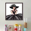 (Stamped/Counted) Elegant Woman In Hat-11CT Cross Stitch 40*40cm/15.75*15.75in