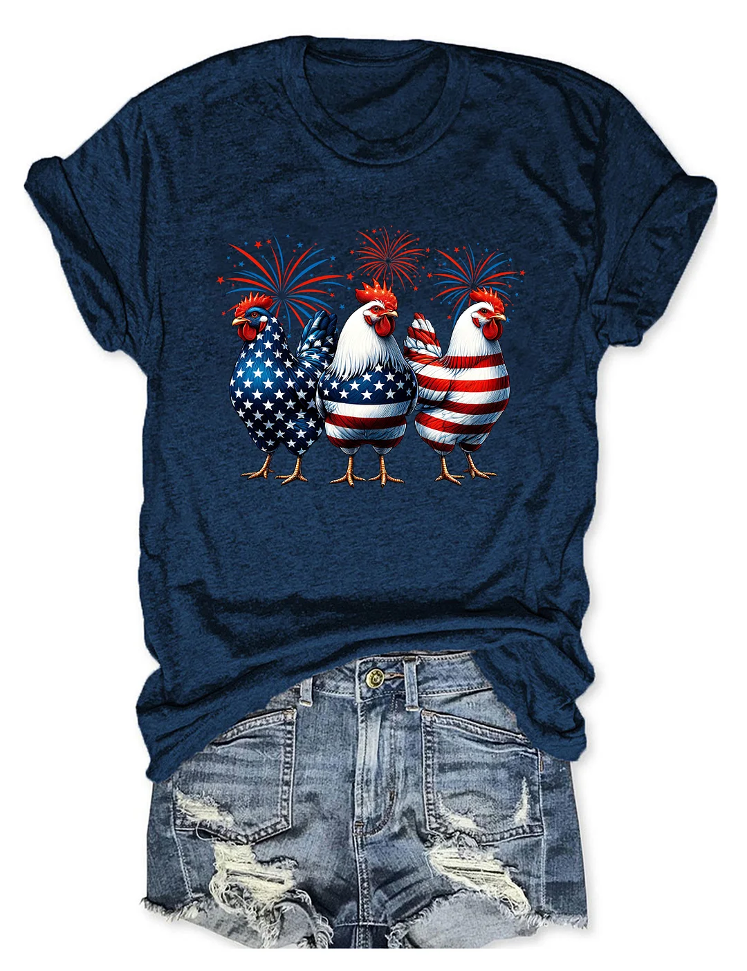 Patriotic USA Chicken T-shirt