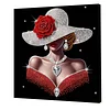 (Pre-Framed)Lady-Special Shape Diamond Painting Kit(30x30cm)