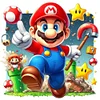 Super Mario-11CT Stamped Cross Stitch 45*45cm tapestrymarket