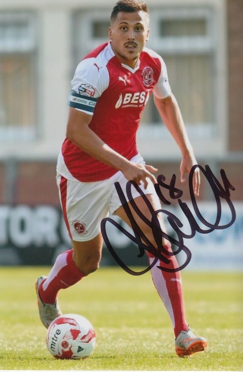 FLEETWOOD TOWN HAND SIGNED ANTONI SARCEVIC 6X4 Photo Poster painting 2.