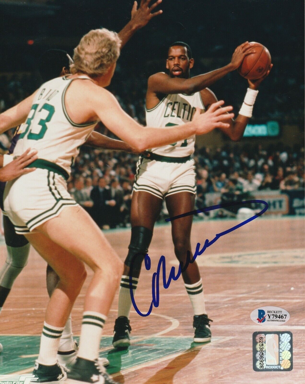 CEDRIC MAXWELL Signed Boston CELTICS 8x10 Photo Poster painting w/ Beckett COA