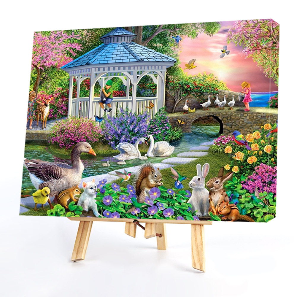 

40x50cm - Paint By Numbers Flower House, 501 Original