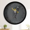 Bruce Lee Kung Fu Personality Silent Wall Clock Home Clock Decorative Round Clock