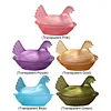 Vintage Hen on Nest Dish with Lid Plastic Chicken-Shaped Candy Dish Tabletop Dessert Plate Snack Bowl for Snacks Dessert Cookies Home Kitchen Office Tabletop Decor