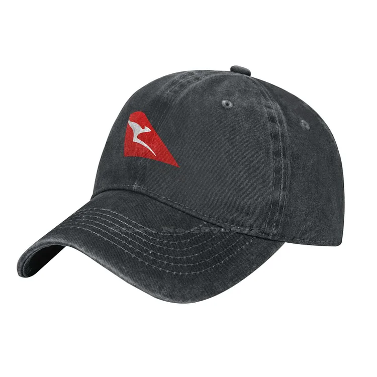 Qantas Logo Printed Graphic Brand Logo High-quality Denim cap Knitted hat Baseball cap