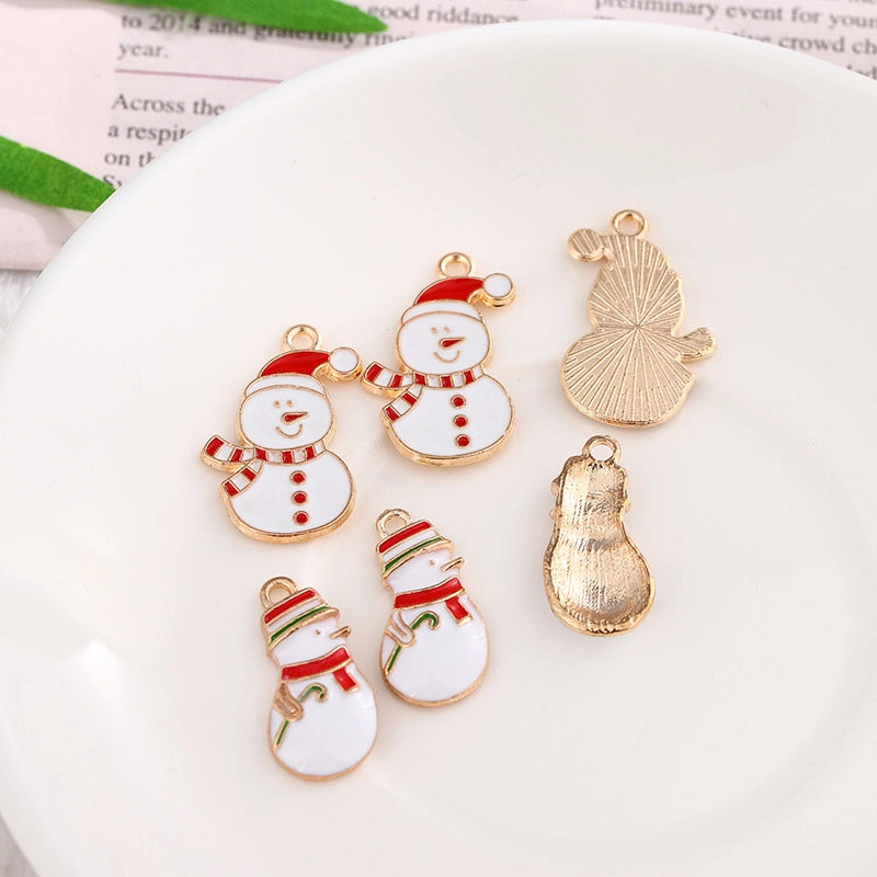 10 PCS/Package 11 * 21mm 15*24mm Alloy Snowman Pendant Jewelry Accessories