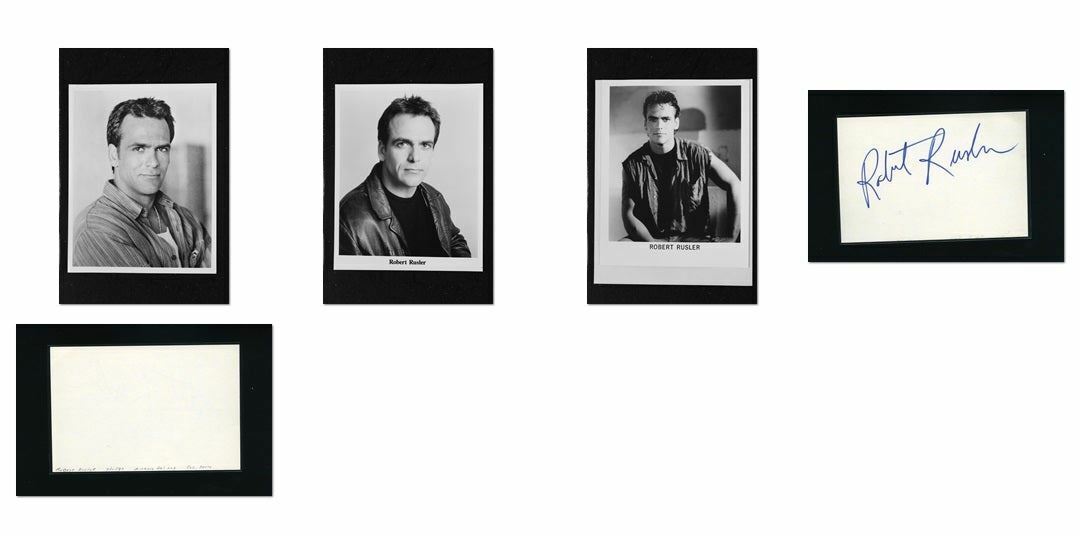 Robert Rusler - Signed Autograph and Headshot Photo Poster painting set - BABYLON 5