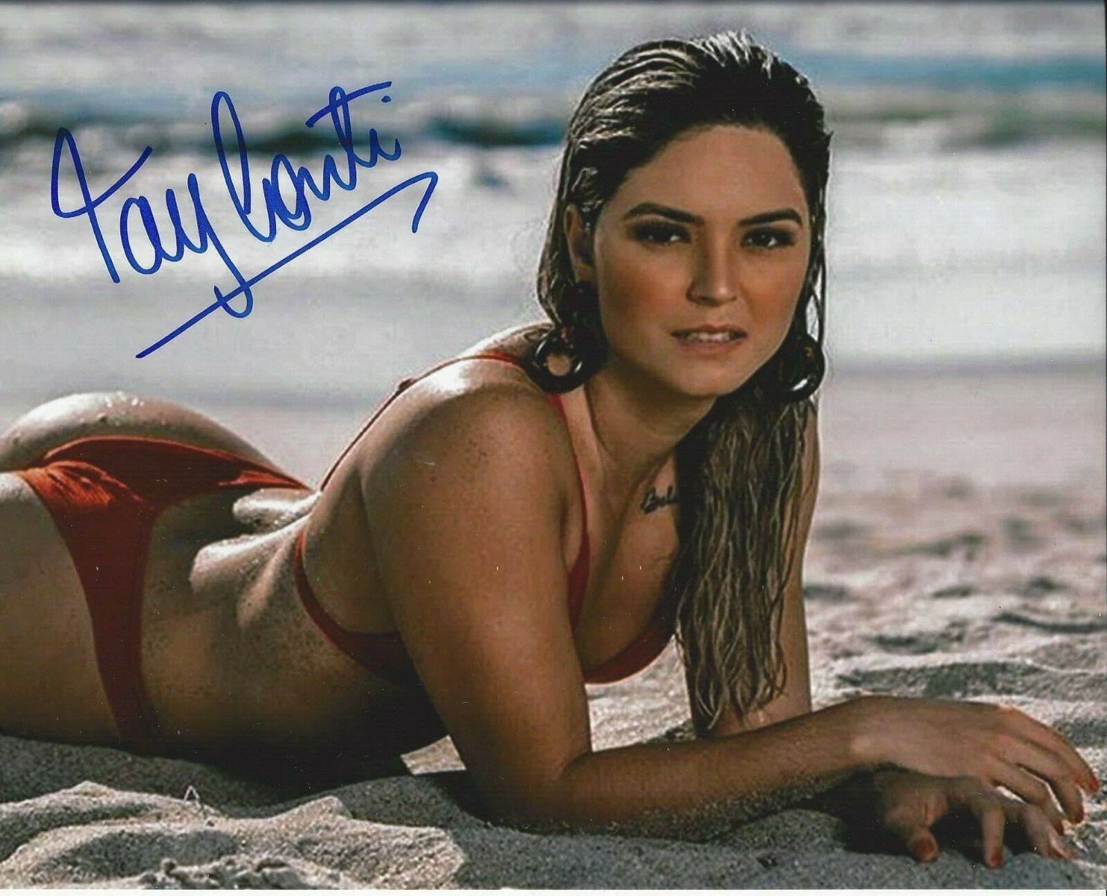 Tay Conti autographed 8x10 WWE AEW Impact#1