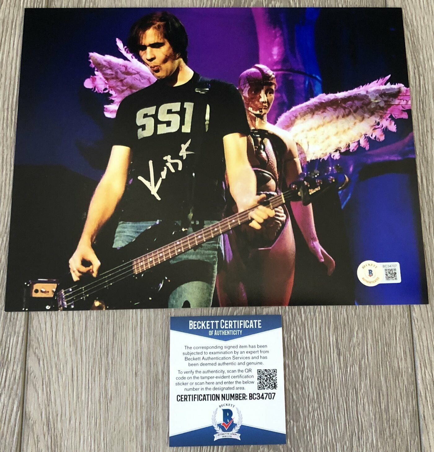 KRIST NOVOSELIC SIGNED AUTOGRAPH NIRVANA 8x10 Photo Poster painting w/PROOF & BECKETT BAS COA