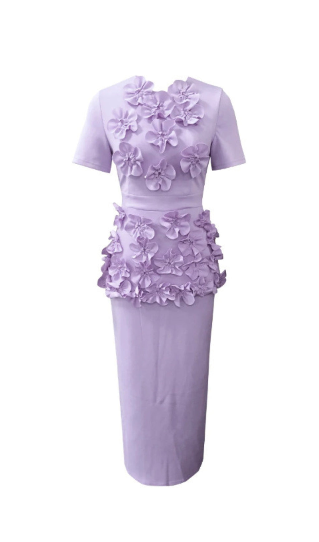 trista Flower Two-Piece Set in purple