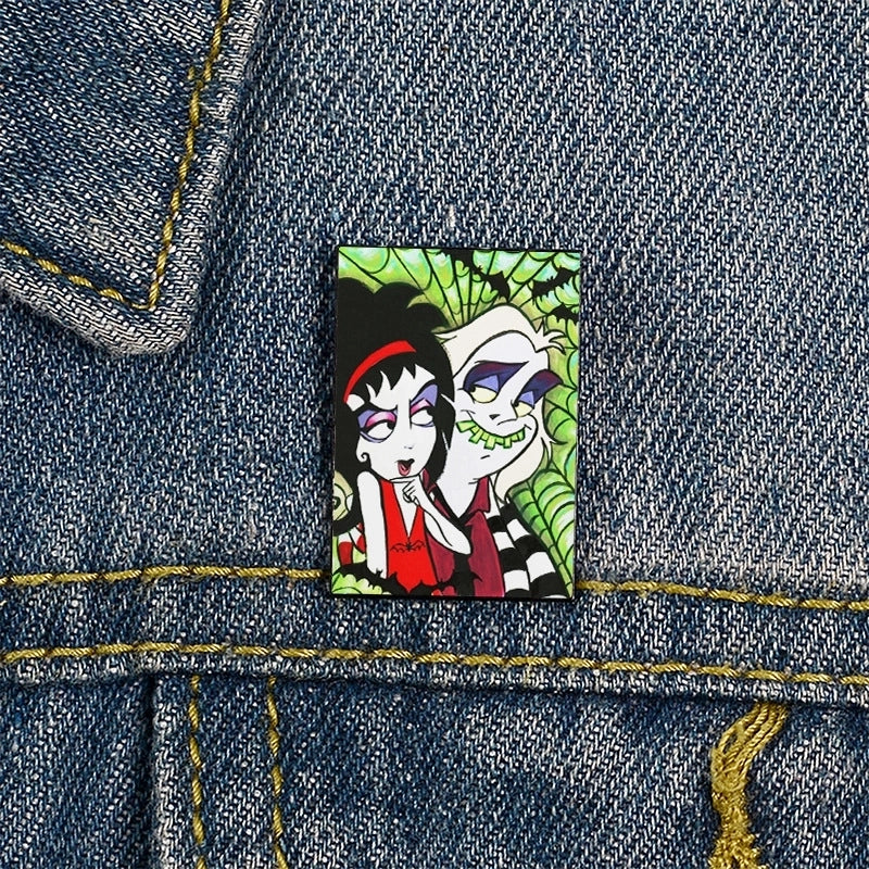 Streetwear Pin Letter Ghost Alloy Unisex Brooches