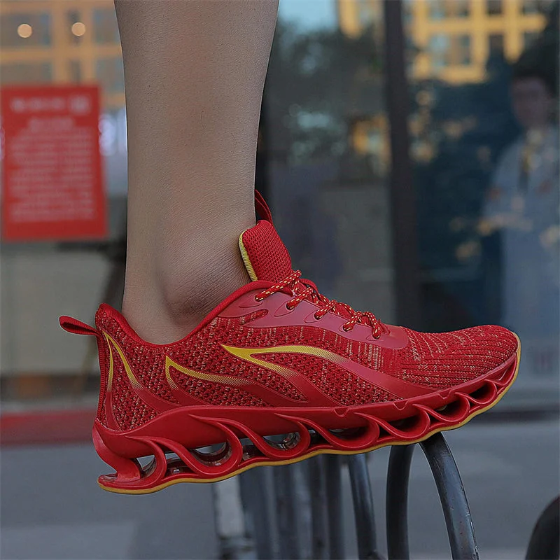 Softsfeel Women's Relieve Foot Pain Perfect Walking Shoes - Red