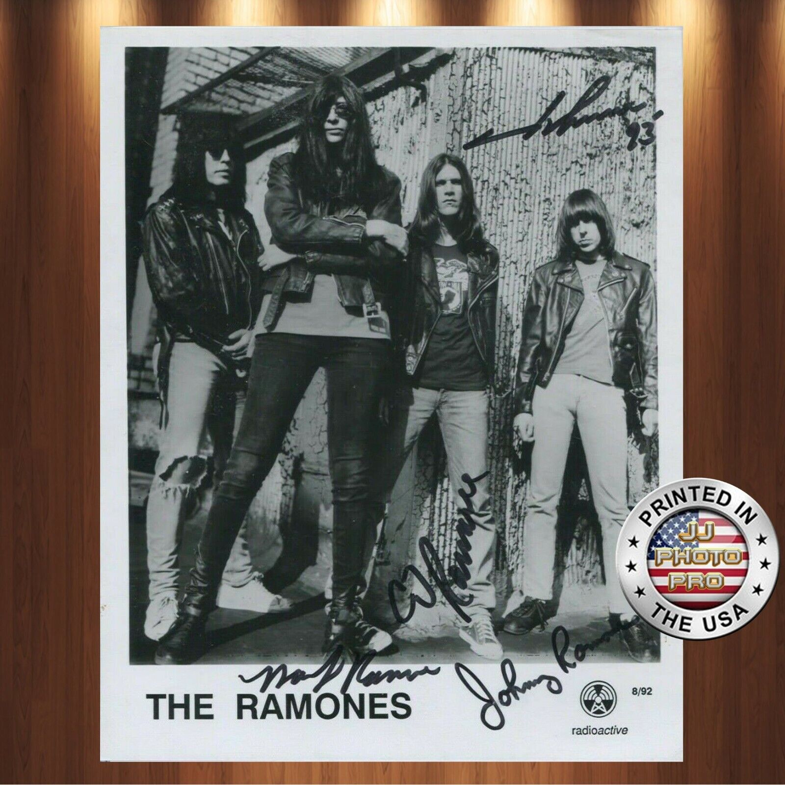 Joey Ramone and bros Autographed Signed 8x10 Photo Poster painting (The Ramones) REPRINT