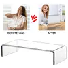 Acrylic Monitor Stand Clear Monitor Riser Desk Laptop Stand Riser Computer Stand