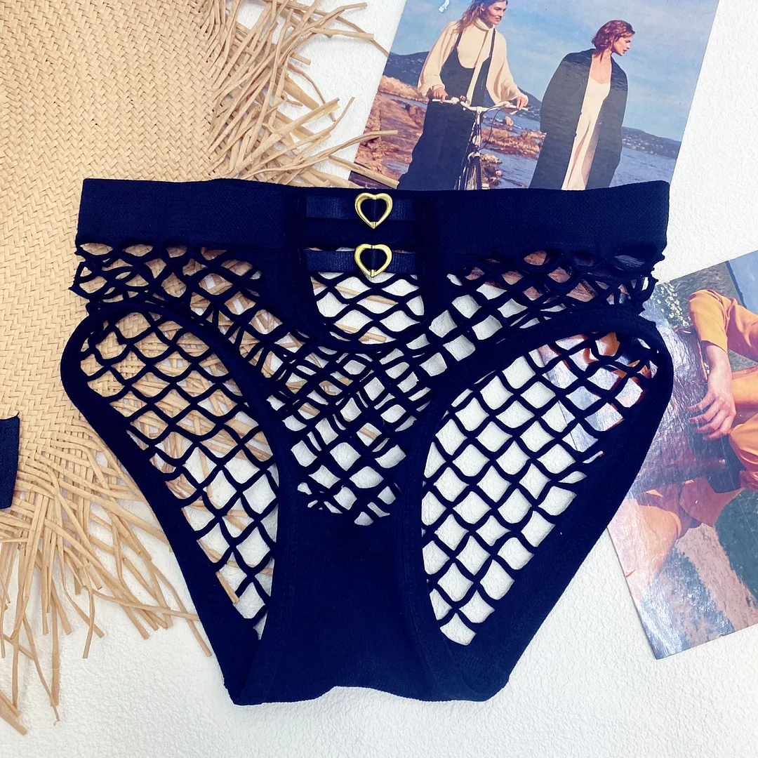 Women's Sexy Lace Underwear Plus Size Fashion Hollow Out Briefs Mid Waist Seamless Comfort Underpants Female Lingerie Panties