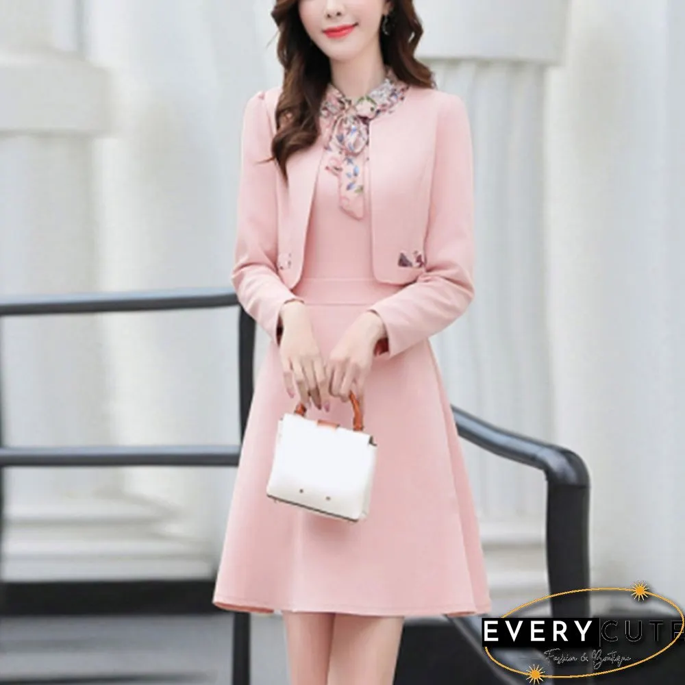 Shorts Set Outfit Womens Clothing Women Office Wear Long Dress Suits Pink Yellow Green