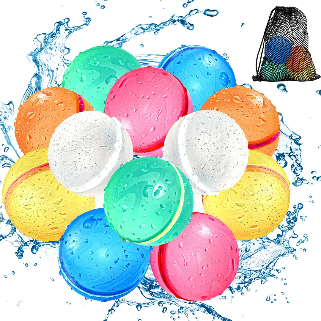 Reusable Water Balloons (Classic Transparent) 18/16/12/8/4 pcs