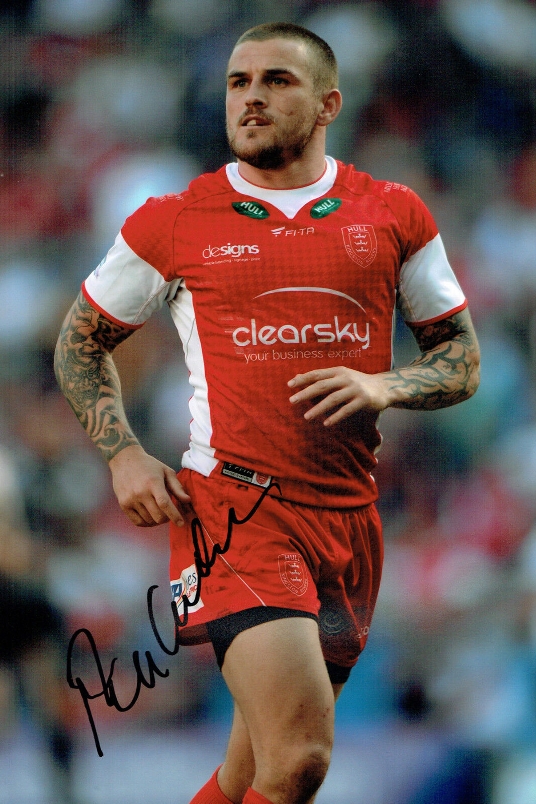 Ben COCKAYNE Rugby Super League Hull KR Signed Autograph 12x8 Photo Poster painting AFTAL COA