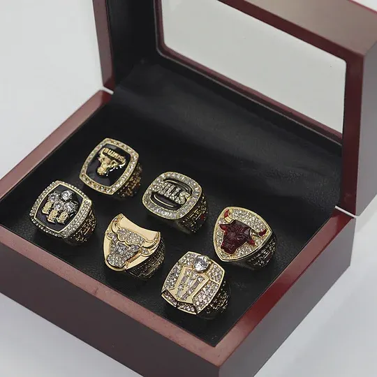 NBA Chicago Bulls championship rings set of 6 NBA Championship Rings