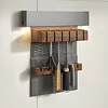 Walnut Wall Magnetic Knife Rack