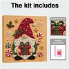 (20x20cm)Gift Gnome DIY Pearl Painting Art With Inner Wooden Framed Kit