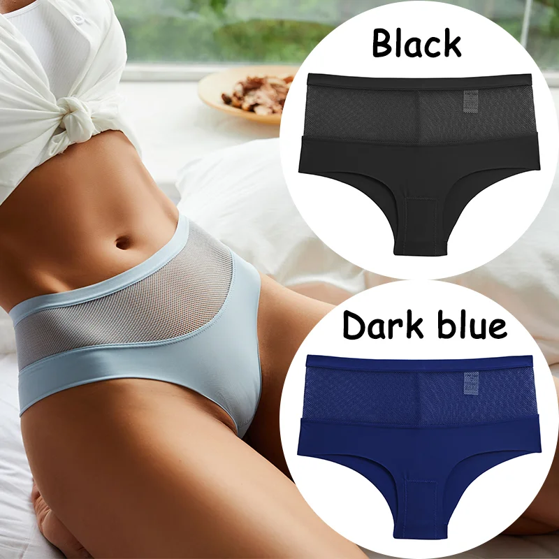 Billionm Lace Panties High Waist Women's Underwear Mesh Perspective Sexy Panties Female Briefs Girls Intimates Sexy Lingerie